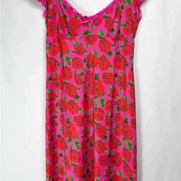 MALIBU MIDI DRESS RASPBERRY - Picture 2 of 9